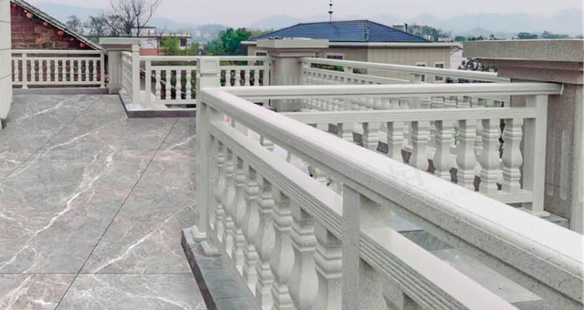 Pagar pola marmer modern untuk taman & balkon