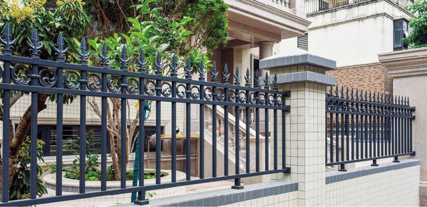 PALACE ALUMINUM Zaun für französischen Stil 24 Karat Goldplated Anti-Climbing Private Immobilienanpassungen