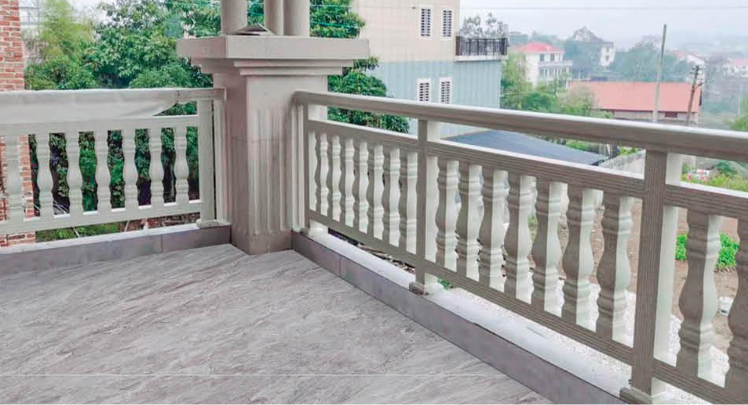 Modernes Marmormustergeländer für Garten & Balkon