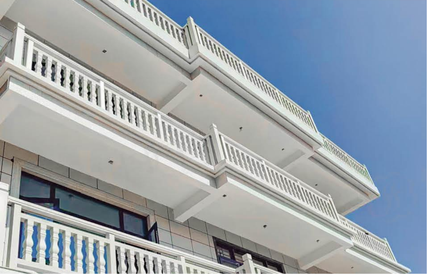Modernes Marmormustergeländer für Garten & Balkon