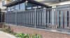 Moderne Villa Aluminium Zaun Typhoon Proof Wirkung resistent