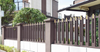Moderne Villa Aluminium Zaun Typhoon Proof Wirkung resistent