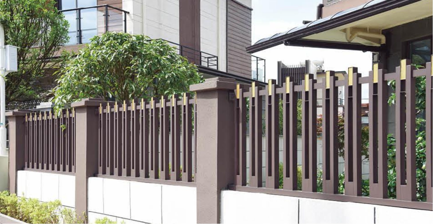 Moderne Villa Aluminium Zaun Typhoon Proof Wirkung resistent